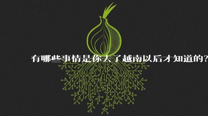 有哪些事情是你去了越南以后才知道的？